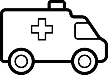 ambulance outline icon