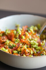 guacamole bites served as a fresh party appetizer. perfect for summer events, healthy snacking, or finger food ideas. ideal for food bloggers, catering menus, and recipe content