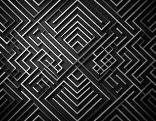Abstract geometric pattern of intersecting lines