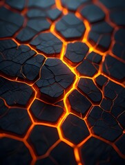 Abstract lava texture background molten rock magma fire heat volcanic eruption hot orange glow