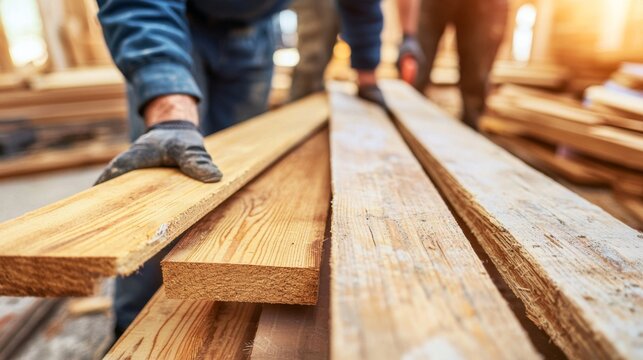 Skilled craftsman working diligently on a piece of wood creating detailed designs in a well-equipped workshop - Powered by Adobe