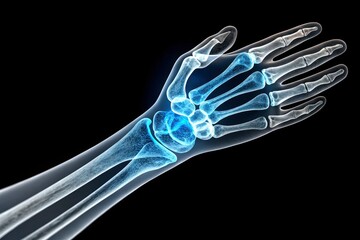 x-default Human Hand and Wrist Anatomy X-Ray Image