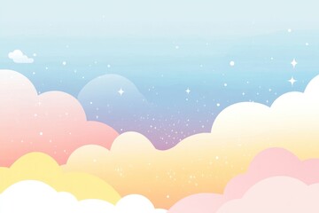 Fototapeta premium Minimalist background pastel colors sky.