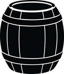  barrel silhouette vector illustration