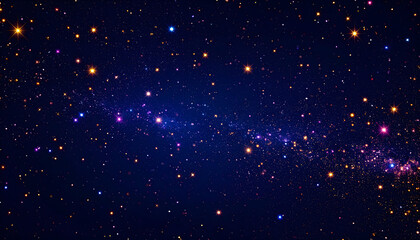 Fototapeta premium Cosmic Dust and Stars in a Deep Blue Galaxy