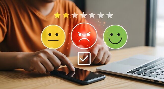 Customer Feedback Selection on Smartphone - Positive, Negative, Neutral Emotions