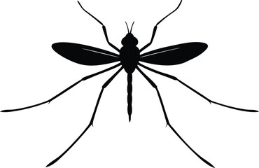  mosquito silhouette vector illustration