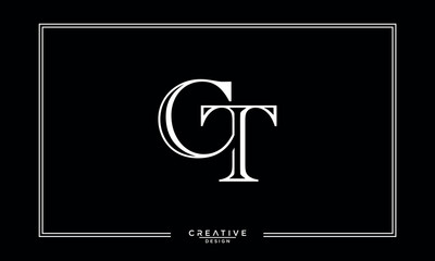 CT, TC, C, T, Abstract Letters Logo Monogram