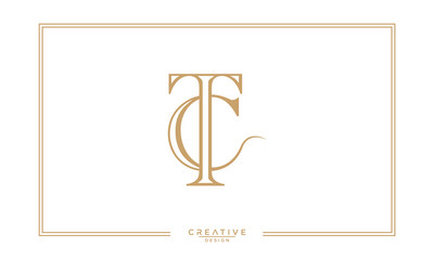 CT, TC, C, T, Abstract Letters Logo Monogram