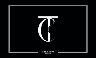 CT, TC, C, T, Abstract Letters Logo Monogram