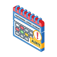 Calendar alert system for upcoming deadlines.