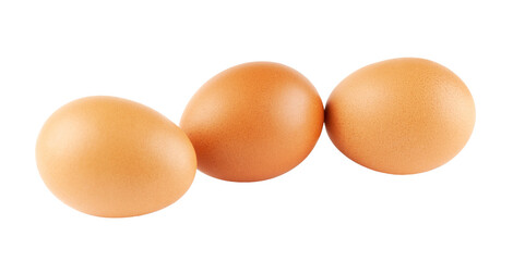 Eggs isolated on transparent background. PNG format