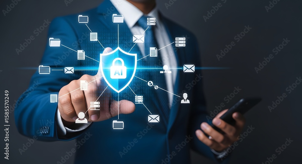 Poster understanding cybersecurity solutions for business data protection and network security today