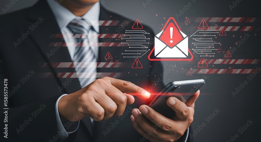 Poster understanding mobile phishing attacks and how to protect yourself from email scams online now