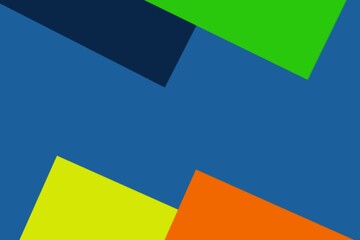 Modern abstract geometric background with blue, green, yellow and orange colors