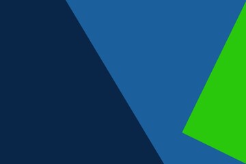 Simple geometric abstract background with dark blue and green colors