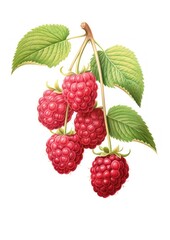 Raspberry branch raspberries raspberry fruit.