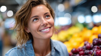 Joyful moments at the vibrant farmers market with fresh produce all around