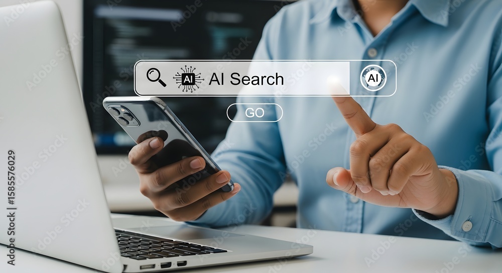 Poster understanding ai search trends exploring artificial intelligence for business growth today