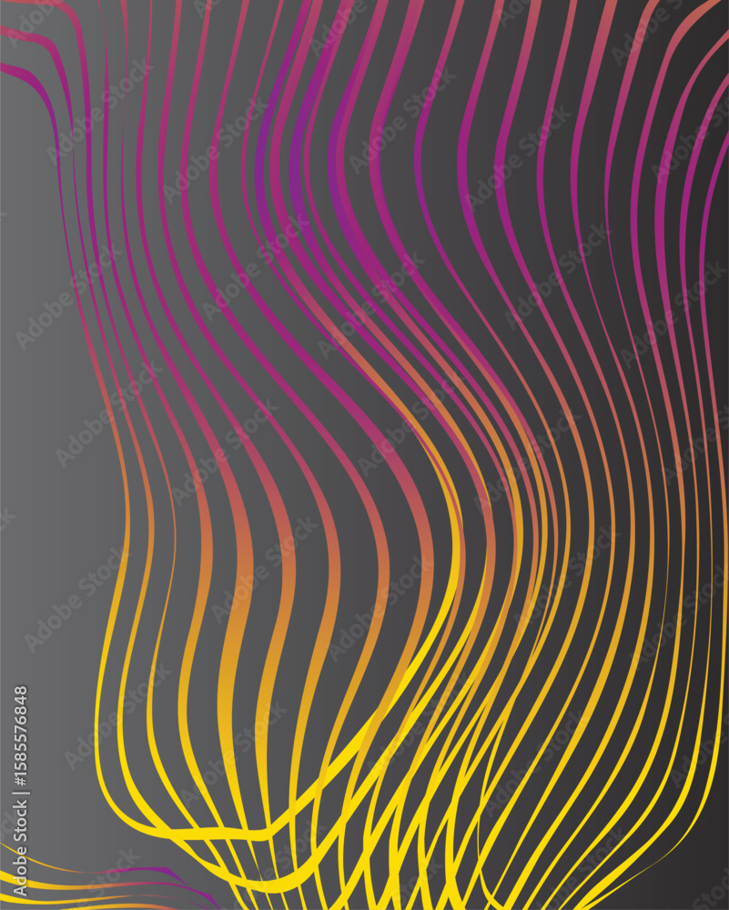 Poster abstract colorful pattern background design with various lines, the colorful background uses for adv
