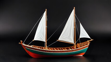 Obraz premium old wooden sailing ship
