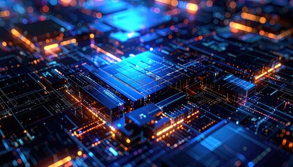 Abstract digital circuit board (4)