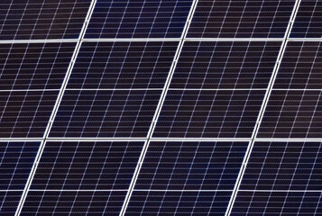 Close-up with solar panels