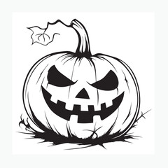 halloween pumpkin vector illustration