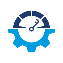 Kpi Icon Vector Illustration Blue Version