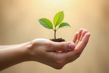 plant in hand