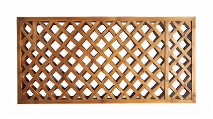 Decorative wooden lattice panel with diamond pattern for interior design projects