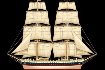 sailing ship on the sea