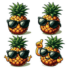 Vector illustration of pineapple
