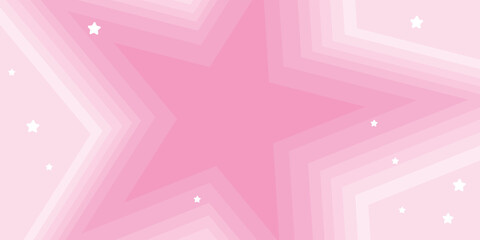 Beautiful background pink stars with sparkles. Vector illustration
