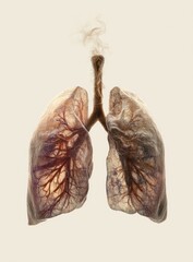 Lungs, smoke,  anatomy,  illness
