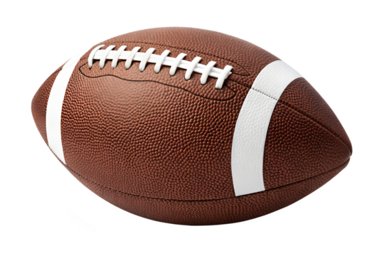 American football isolated on transparent background