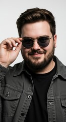 Obraz premium Stylish Man in Sunglasses - Portrait Photography