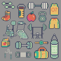 gym tool pack pixel art