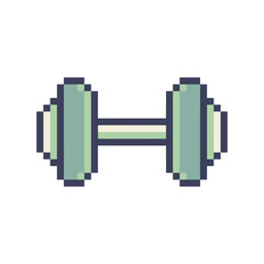 dumbbell gym object pixel art