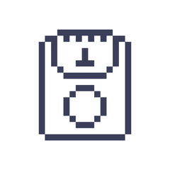 weight scales measurement pixel art