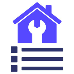 house maintenance and service icon