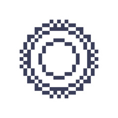 abstract shape retro pixel art