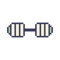 barbell gym object pixel art