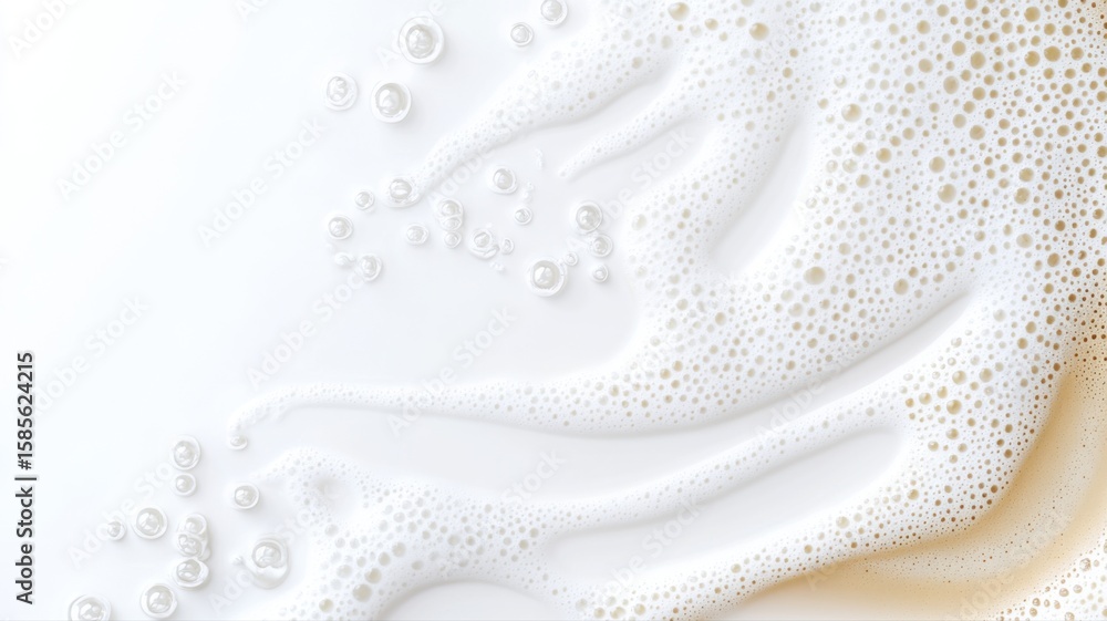 Poster abstract white foam and bubbles texture background foam bubbles white texture abstract background ai