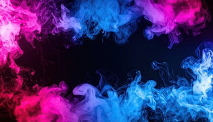 Fototapeta premium Abstract smoke frame