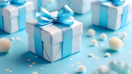 Buy baby shower gifts online: curated selection of blue and white presents for new parents