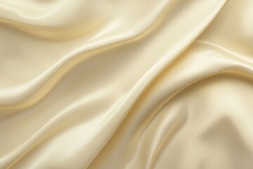 Fototapeta premium Luxury smooth cream silk fabric texture background, elegant soft flowing material for fashion, bridal dresses or luxury interior design concepts