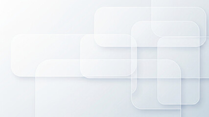 Modern Abstract Background with Transparent Rounded Rectangles