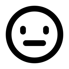 Fototapeta premium smile neutral icon