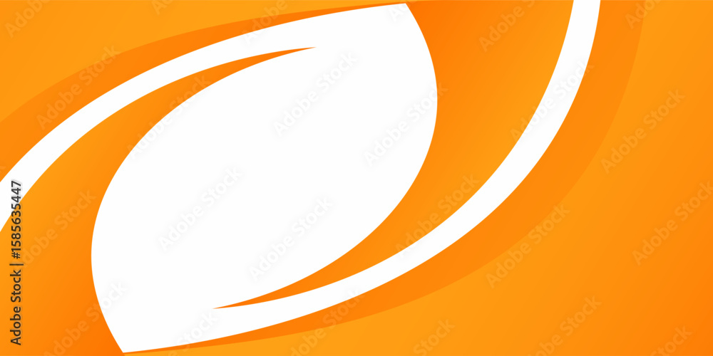 Poster Vector orange line background curve element with white space for text and message design, overlapping layers, vector